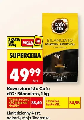 Kawa ziarnista Bilanciato, 1 kg Cafe d'Or promocja w Biedronka