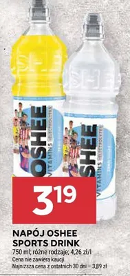 Napój Oshee Sports Drink promocja w Stokrotka