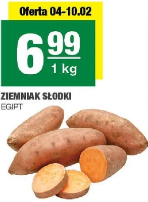 Ziemniak słodki Egipt promocja w SPAR