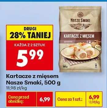 Kartacze z mięsem Nasze Smaki promocja w Biedronka