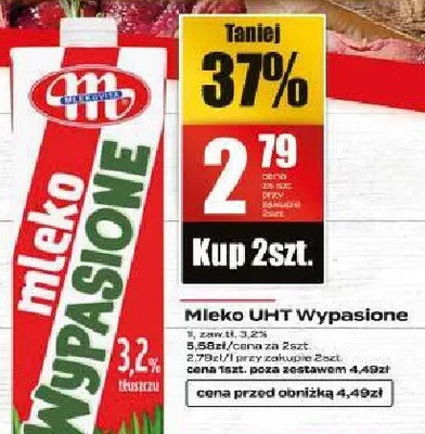 Mleko UHT Wypasione promocja w Supeco
