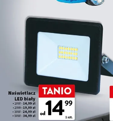 Naświetlacz LED biały 30W Intermarche promocja w Intermarche