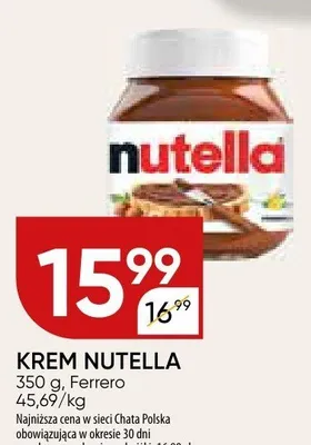 KREM NUTELLA Ferrero promocja w Chata Polska