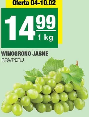Winogrono jasne RPA/Peru promocja w SPAR