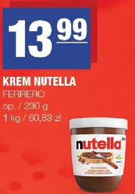 Krem Nutella FERRERO promocja w SPAR