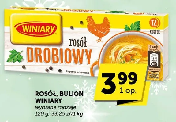 Rosół, bulion Winiary wybrane rodzaje promocja w Groszek