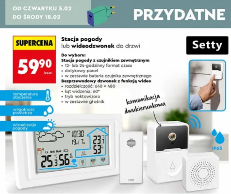 Stacja pogody promocja w Biedronka