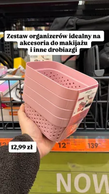 Zestaw organizerów  promocja w Biedronka