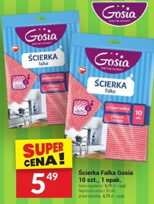 Ścierka Falka Gosia 10 szt., 1 opak. promocja w Twój Market