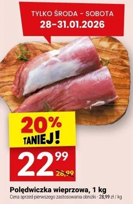 Polędwiczka wieprzowa, 1 kg promocja w Twój Market