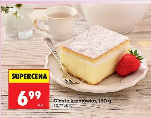 Ciasto kremówka, 130 g promocja w Biedronka