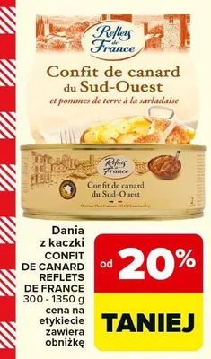 Dania z kaczki Confit de Canard Reflets de France OD -20% promocja w Carrefour Market
