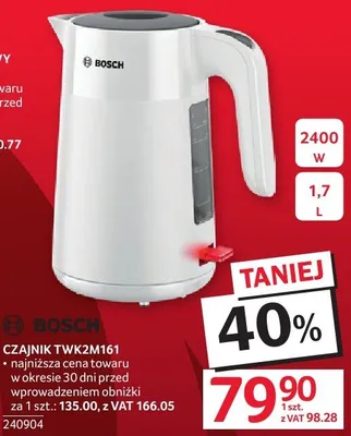 Czajnik Bosch TWK2M161 promocja w Selgros