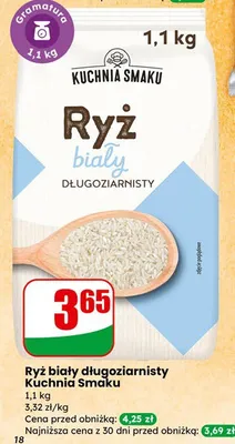 Ryż biały długoziarnisty  promocja w Dino