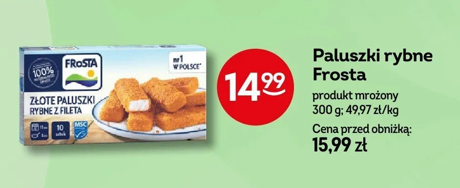 Paluszki rybne Frosta promocja w Żabka