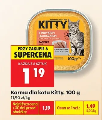 Karma dla kota, 100 g promocja w Biedronka