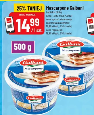 Mascarpone Galbani promocja w POLOmarket