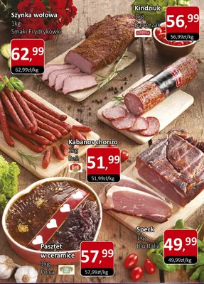 Szynka wołowa wędlina 1kg Smaki Frydrykowki promocja w Market Point