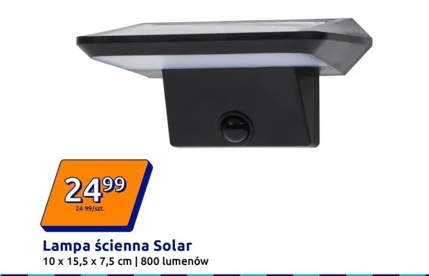 Lampa ścienna Solar, 800 lumenów promocja w Action