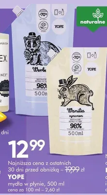 Mydło w płynie Yope promocja w Super-Pharm