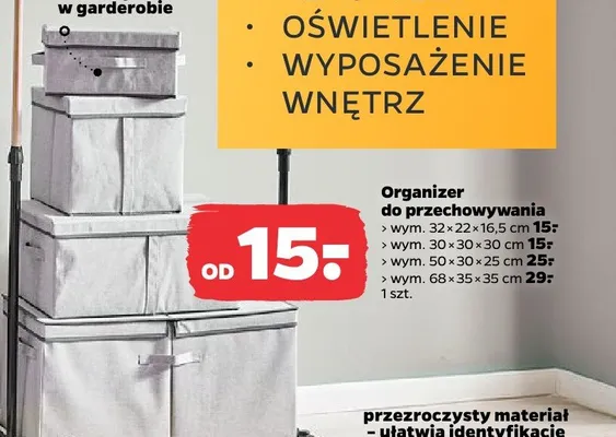 Organizer do przechowywania 32×22×16.5 cm promocja w Netto
