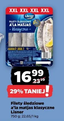 Filety śledziowe a'la matjas klasyczne Lisner promocja w Netto
