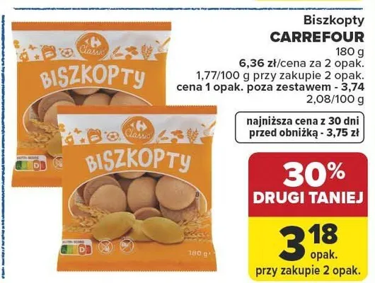 Biszkopty z galaretką malinową Perfetto (aldi) promocja w Carrefour Market