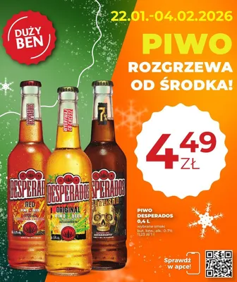 Piwo promocja w Duży Ben