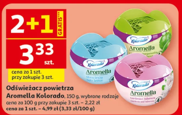 Odświeżacz powietrza Aromella Korado promocja w Auchan