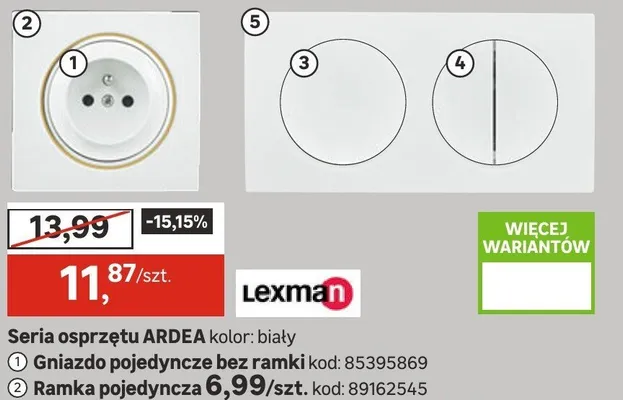 Gniazdo pojedyncze bez ramki promocja w Leroy Merlin