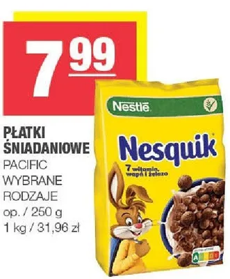 Płatki śniadaniowe Nesquik Pacific wybrane rodzaje promocja w SPAR