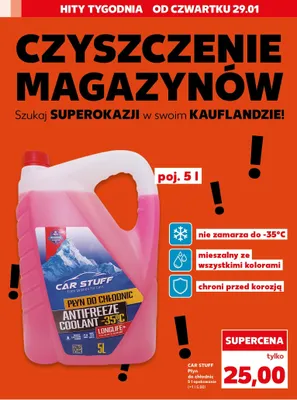 Płyn do chłodnic Antifreeze Coolant -35°C Longlife+ 5 l Car Stuff promocja w Kaufland