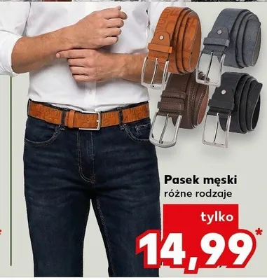 Pasek męski, różne rodzaje Kaufland promocja w Kaufland