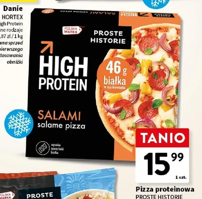 Pizza proteinowa salami PROSTE HISTORIE promocja w Intermarche