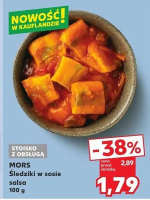 Śledziki w sosie salsa Mors promocja w Kaufland