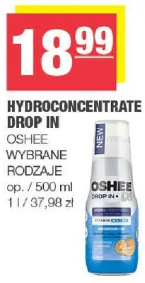 Hydroconcentrate DROP IN OSHEE promocja w SPAR