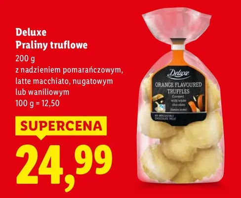Praliny truflowe z nadzieniem pomarańczowym promocja w Lidl