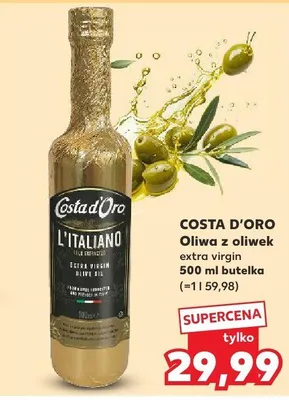Oliwa z oliwek extra virgin Costa D'Oro promocja w Kaufland