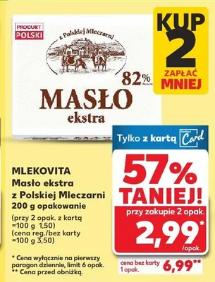 Masło promocja w Kaufland