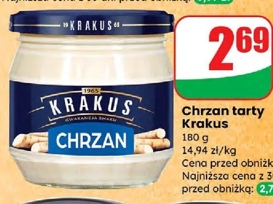 Chrzan tarty  promocja w Dino