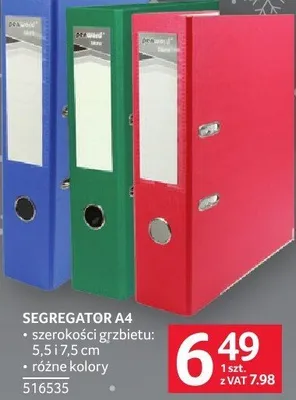 Segregator A4 Bantex promocja w Selgros