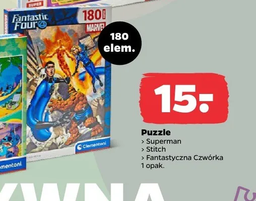 Puzzle Fantastyczna Czwórka 180 elem. promocja w Netto