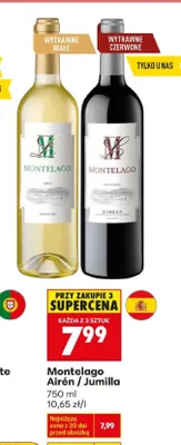 Wino Montelago Jumilla promocja w Biedronka
