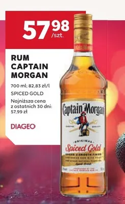 Rum Captain Morgan Spiced Gold promocja w Stokrotka