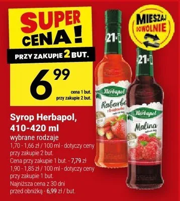 Syrop Herbapol, 410-420 ml promocja w Twój Market