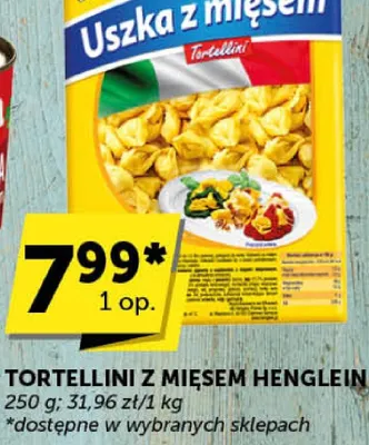 Tortellini z mięsem Henglein promocja w Groszek