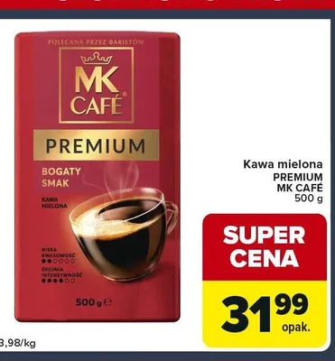 Kawa mielona PREMIUM MK CAFE 500 g promocja