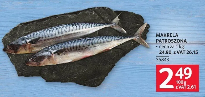 Makrela patroszona Selgros promocja w Selgros