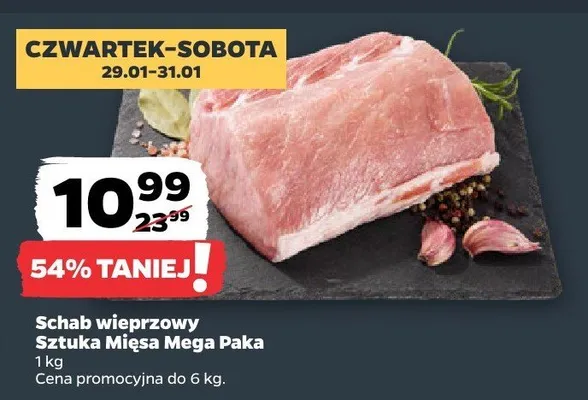 Schab wieprzowy promocja w Netto