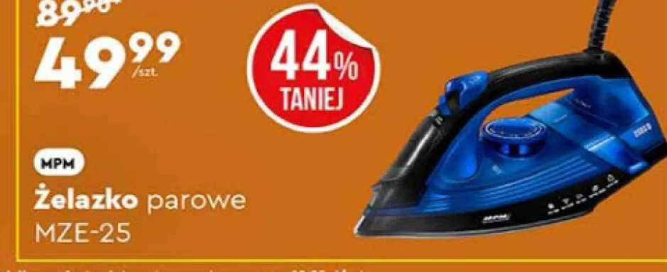 Żelazko parowe MZE-25 promocja w Biedronka
